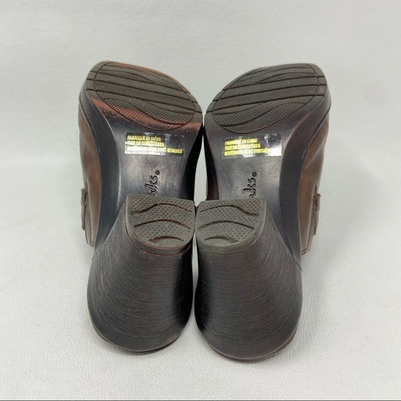 Clarks Bendables Mirabelle Holly Leather Buckle Mule Clog Shoe 83545 Women 8 M - Picture 7 of 13